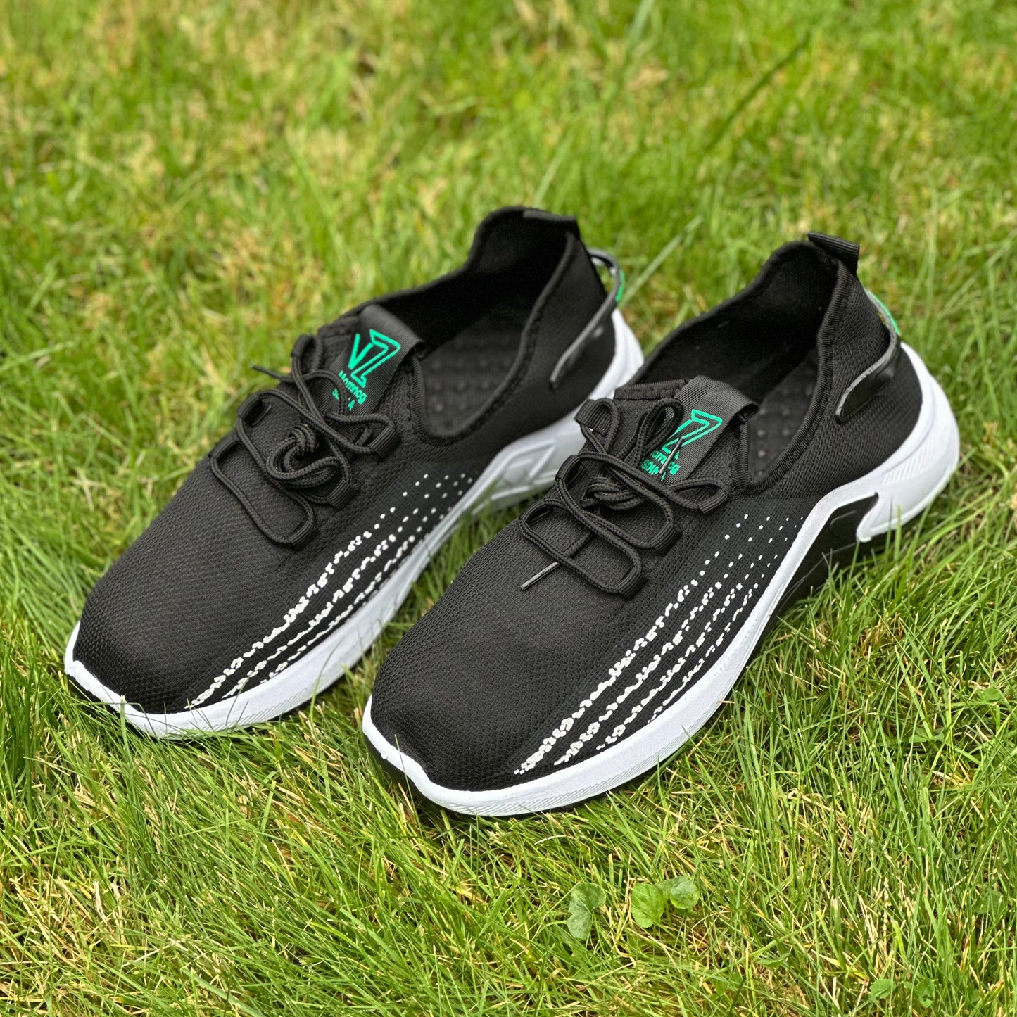 Walking Casual Outdoor Black Shoes Lightweight Sneakers