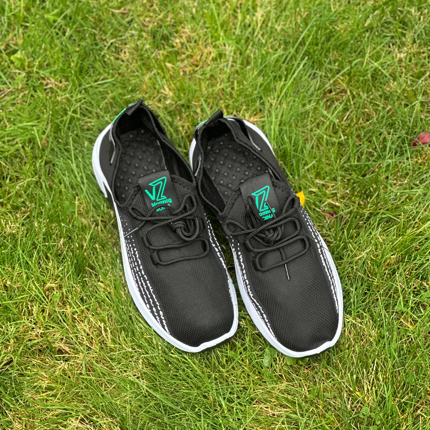 Walking Casual Outdoor Black Shoes Lightweight Sneakers