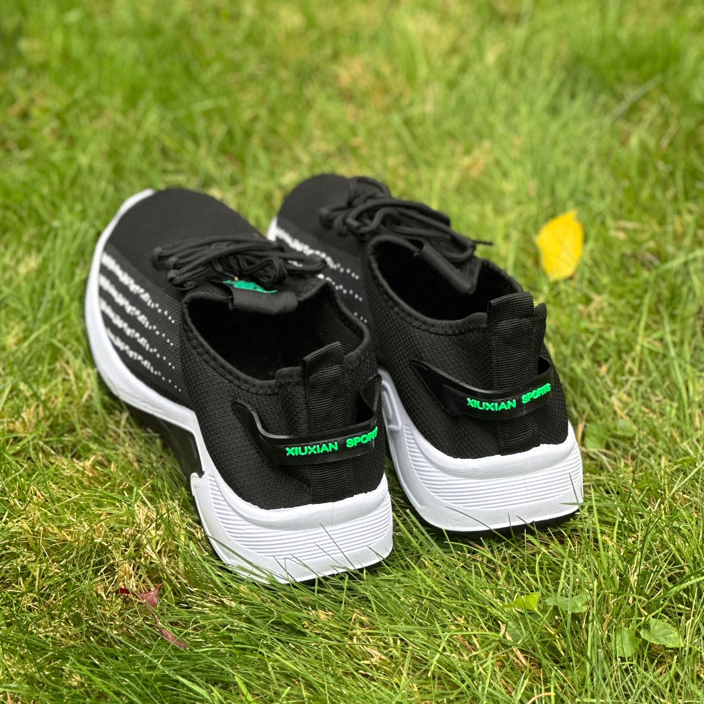 Walking Casual Outdoor Black Shoes Lightweight Sneakers