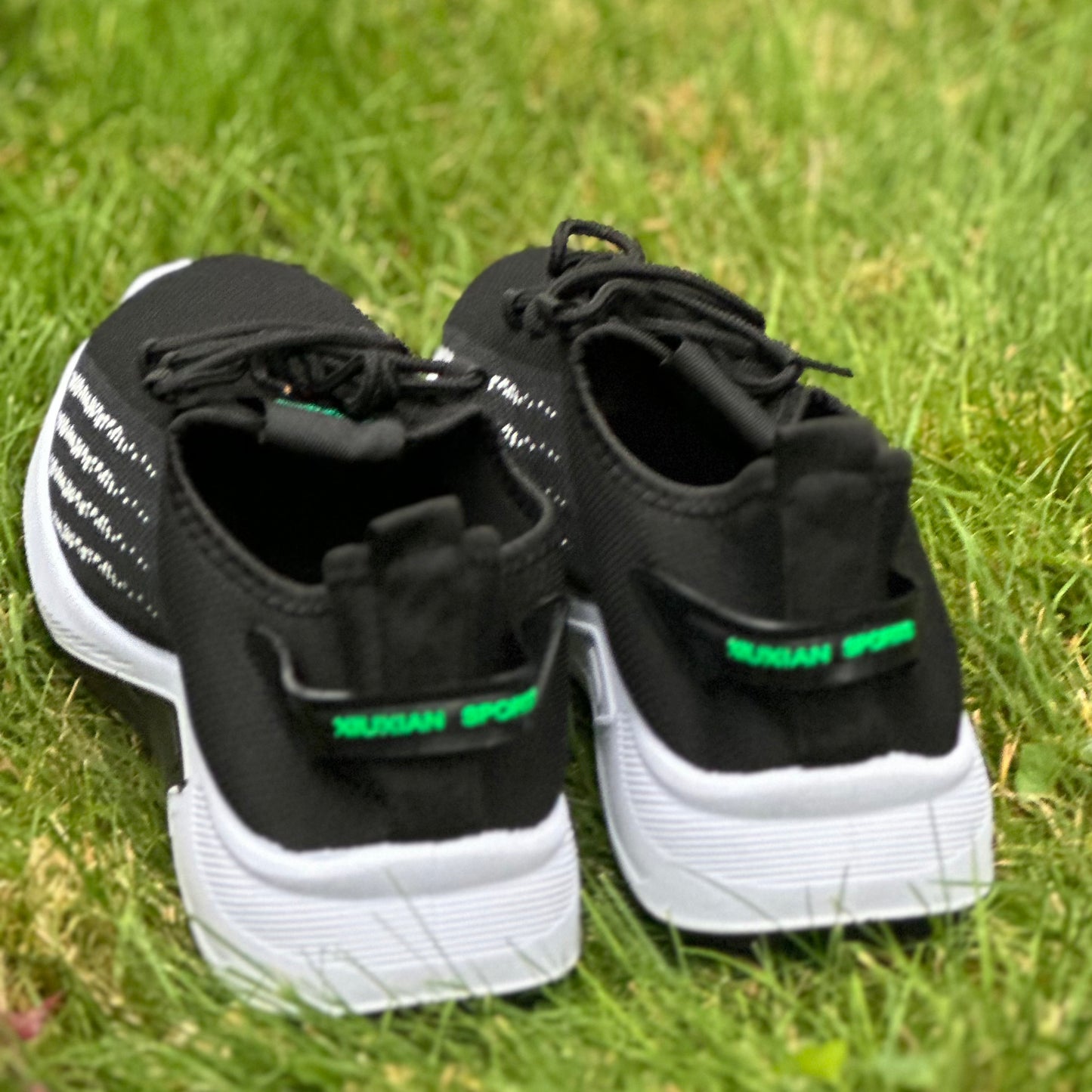 Walking Casual Outdoor Black Shoes Lightweight Sneakers