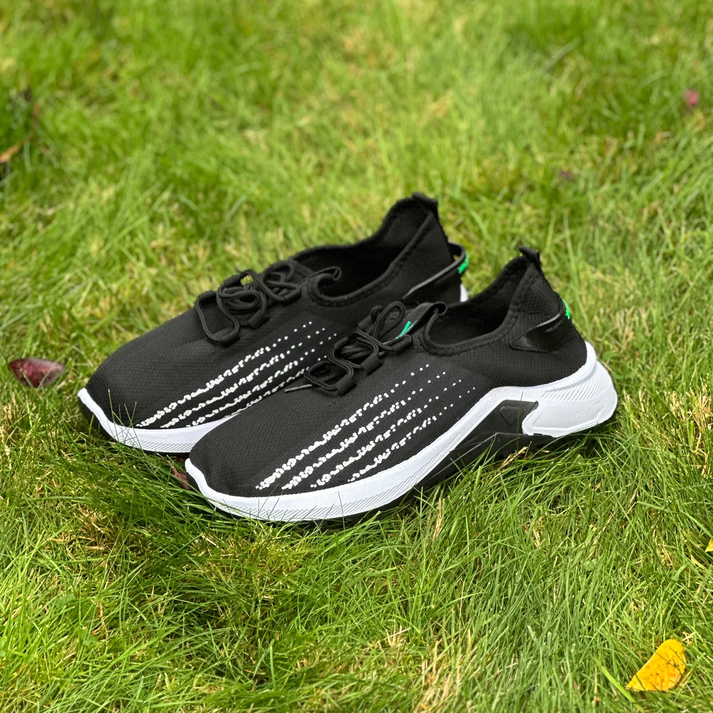 Walking Casual Outdoor Black Shoes Lightweight Sneakers