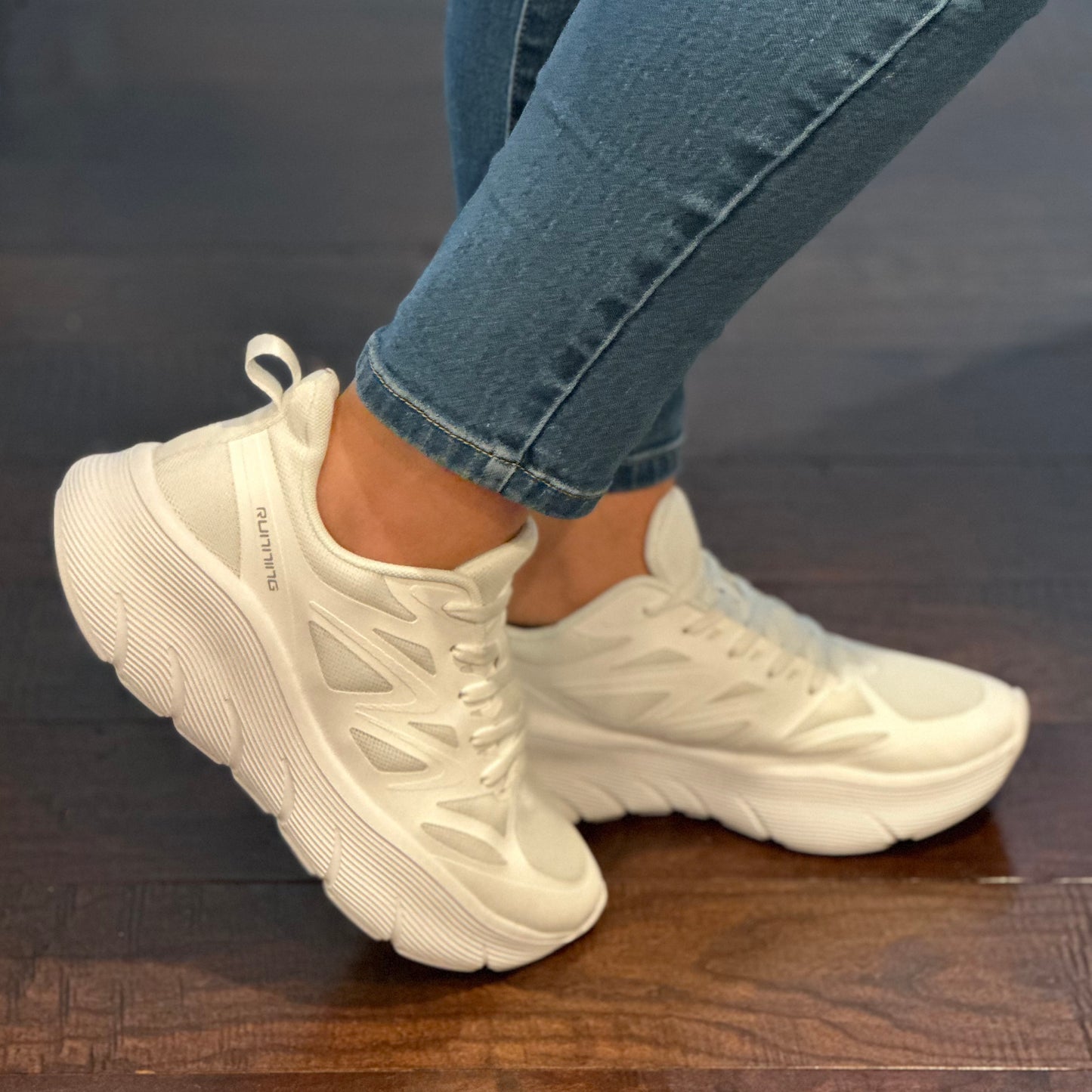 Running Outdoor women's white Shoes Lightweight Sneakers