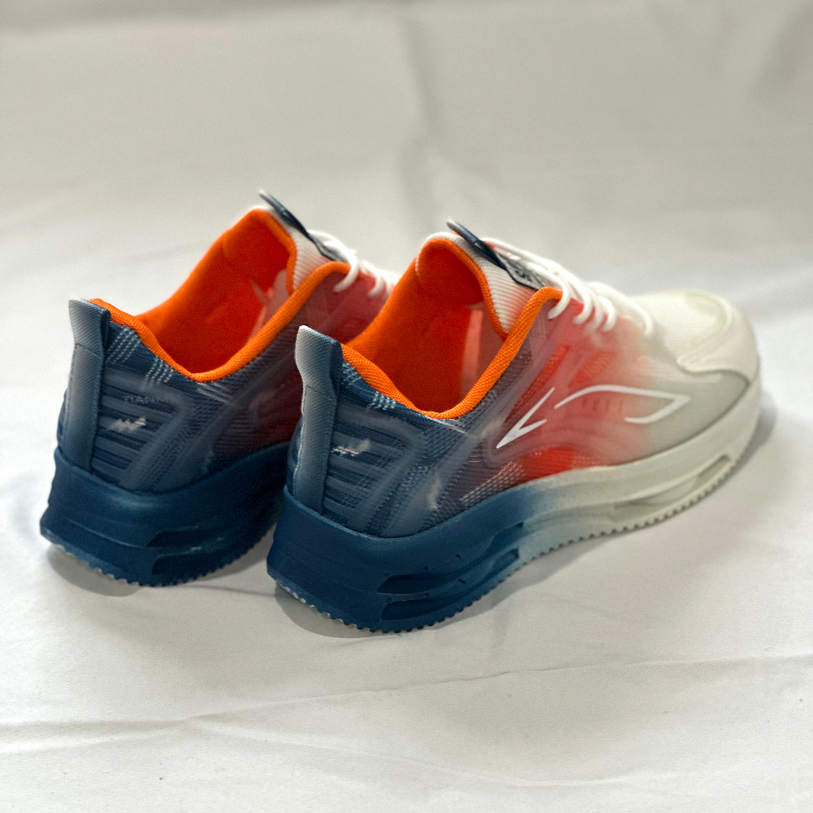 Running Outdoor men's blue-orange-white Shoes Lightweight Sneakers