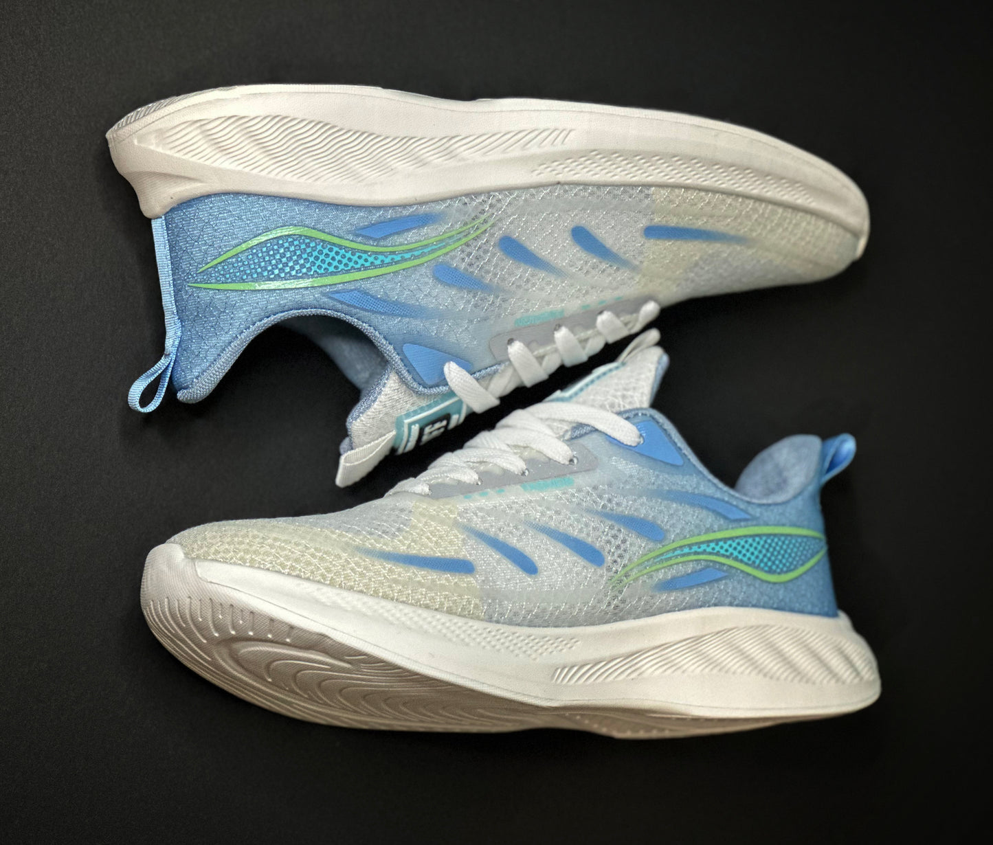 Running Outdoor men's white-blue Shoes Lightweight Sneakers